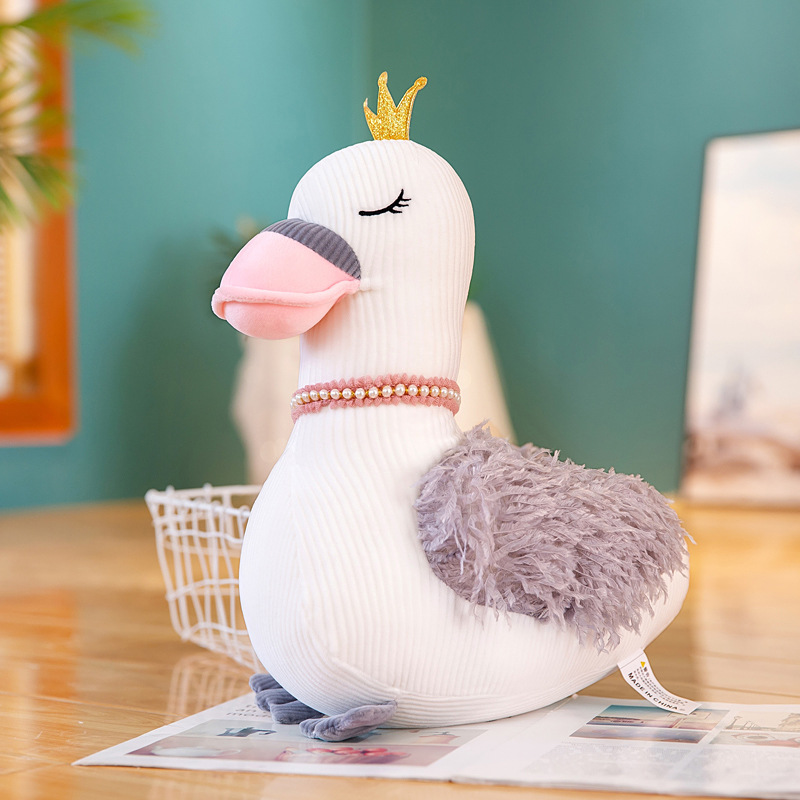 Creative new crown Fantasy Swan plush toy doll, children sleeping dolls as gifts for friends Creative new crown Fantasy Swan plush toy doll, children sleeping dolls as gifts for friends