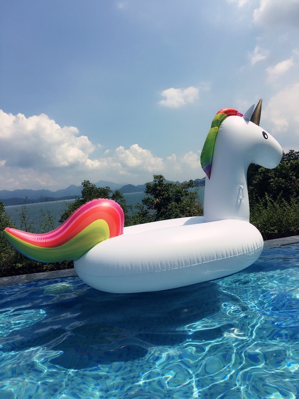 Small Unicorn Factory Direct Swan Pineapple Unicorn Tianma Donut Overwater Floating Mat Swimming Ring Spot