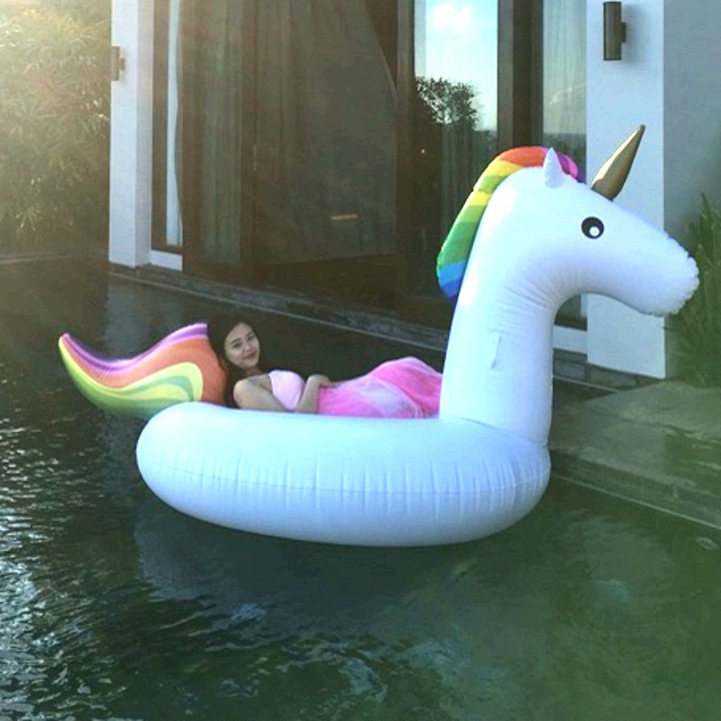 Small Unicorn Factory Direct Swan Pineapple Unicorn Tianma Donut Overwater Floating Mat Swimming Ring Spot