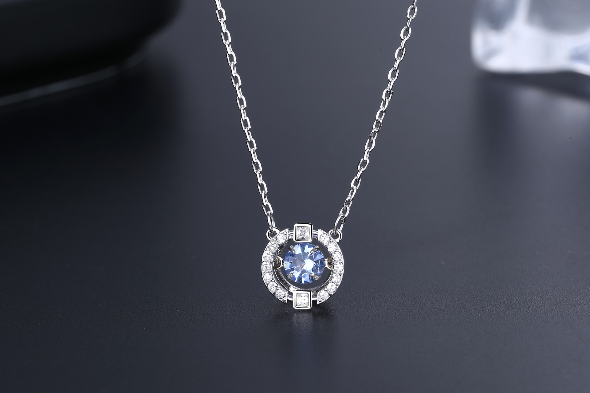 With Swarovski Element Style Crystal Smart Necklace Female Pulsatile Heart Shijia Swan Set Chain With Swarovski Element Style Crystal Smart Necklace Female Pulsatile Heart Shijia Swan Set Chain