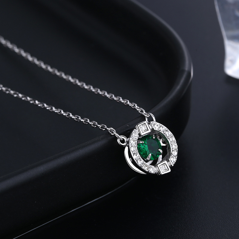 With Swarovski Element Style Crystal Smart Necklace Female Pulsatile Heart Shijia Swan Set Chain With Swarovski Element Style Crystal Smart Necklace Female Pulsatile Heart Shijia Swan Set Chain