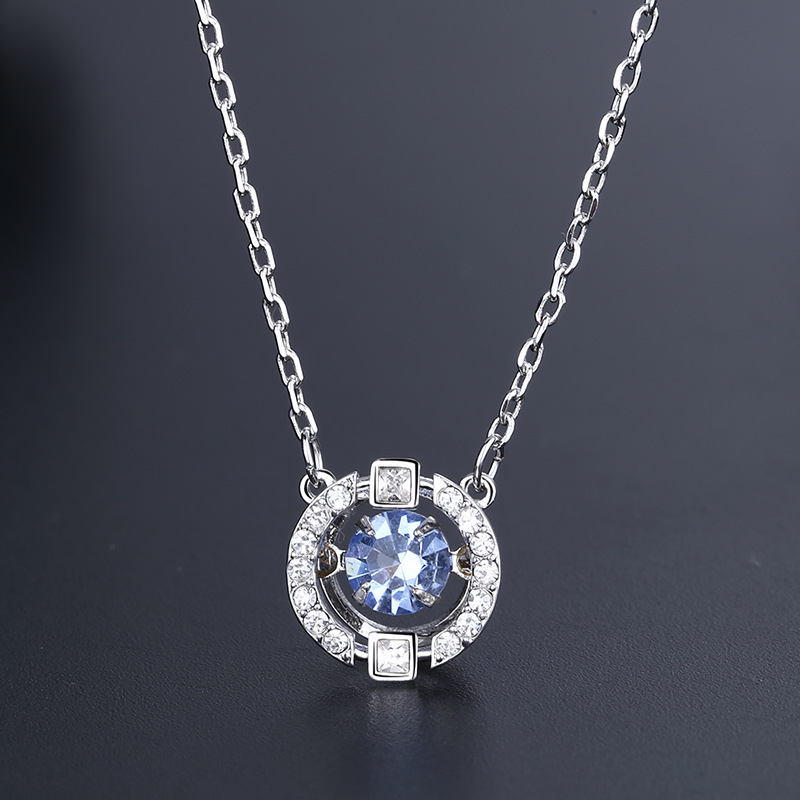 With Swarovski Element Style Crystal Smart Necklace Female Pulsatile Heart Shijia Swan Set Chain With Swarovski Element Style Crystal Smart Necklace Female Pulsatile Heart Shijia Swan Set Chain