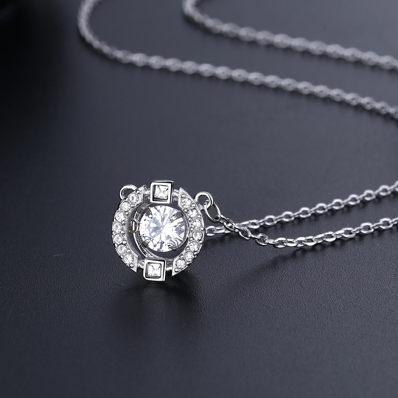 With Swarovski Element Style Crystal Smart Necklace Female Pulsatile Heart Shijia Swan Set Chain With Swarovski Element Style Crystal Smart Necklace Female Pulsatile Heart Shijia Swan Set Chain