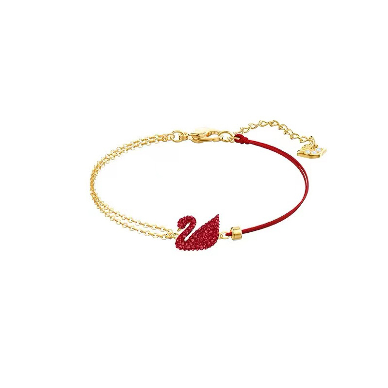 Polo Element Bracelet Fashion Swan Racket Pulsatile Heart Bow Bracelet Devil's Eye Crystal