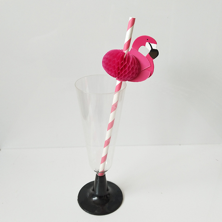Water chicago-brewed goose bird paper straw honeycomb craft straw swan cartoon straw ultimately responds juice cocktail decorative straw