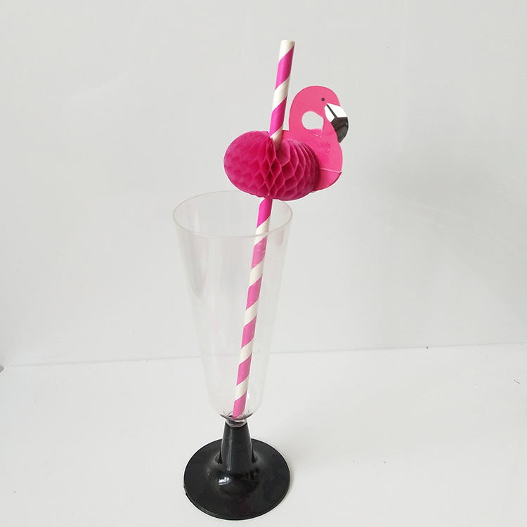 Water chicago-brewed goose bird paper straw honeycomb craft straw swan cartoon straw ultimately responds juice cocktail decorative straw