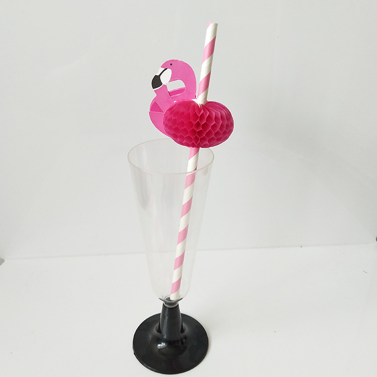 Water chicago-brewed goose bird paper straw honeycomb craft straw swan cartoon straw ultimately responds juice cocktail decorative straw