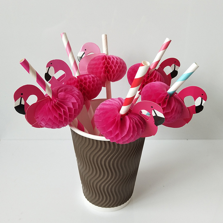 Water chicago-brewed goose bird paper straw honeycomb craft straw swan cartoon straw ultimately responds juice cocktail decorative straw
