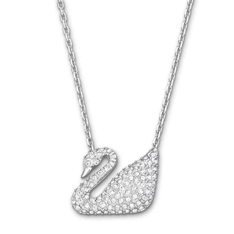 Shijia Black Swan Necklace Female Red Swan Champagne Gradient Blue Swan Clavicle Chain TikTok Jingdong Live Broadcast Does Not Fade