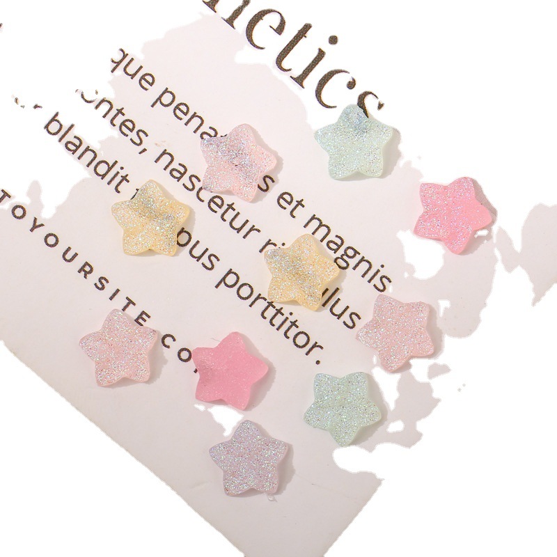Nail Art Luminous Butterfly Fox Goldfish Swan Five-Pointed Star Crown Skull Plating Color AB Magic Color Mixing Nail Crystal