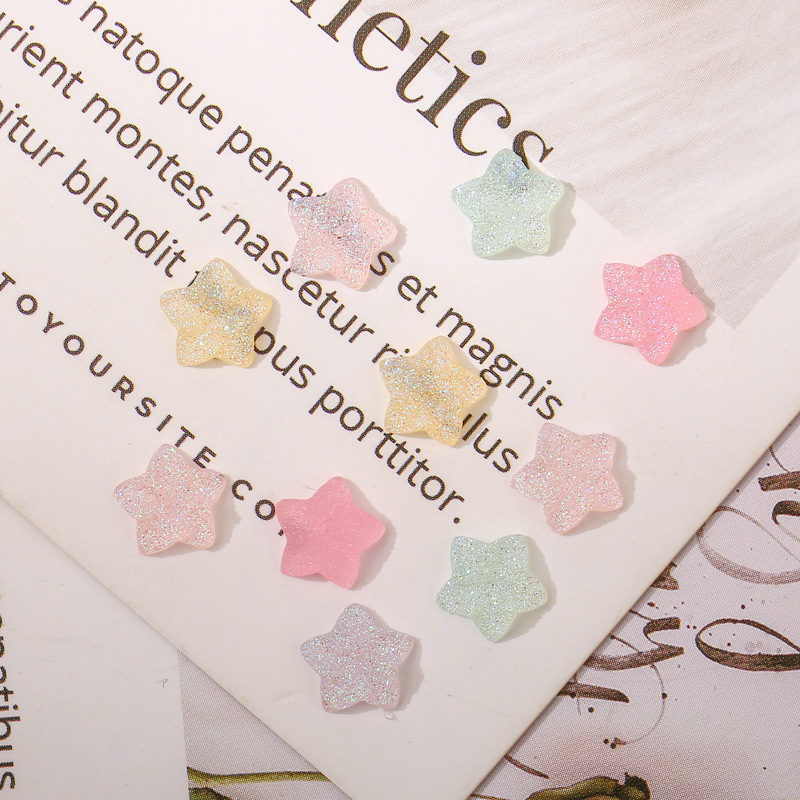 Nail Art Luminous Butterfly Fox Goldfish Swan Five-Pointed Star Crown Skull Plating Color AB Magic Color Mixing Nail Crystal