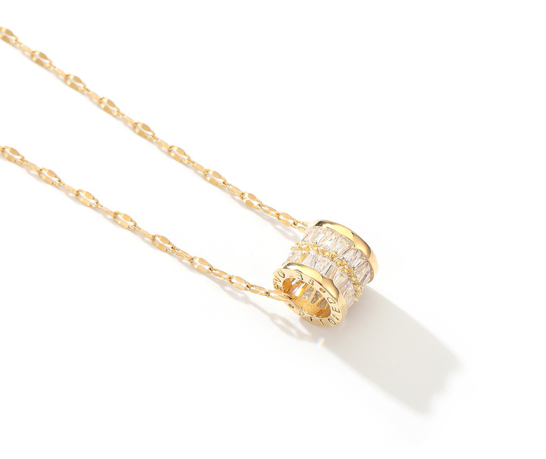  Swan Necklace Internet Celebrity Ins Socialite Style Rose Gold Titanium Steel Pendant Best-Seller on Douyin
