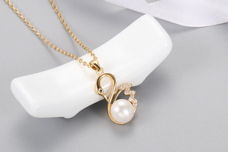 Zircon Swan Pendant KoreanStyle Chic and Unique Temperament Pendant Accessories Finished Product Eardrop Frame Whole