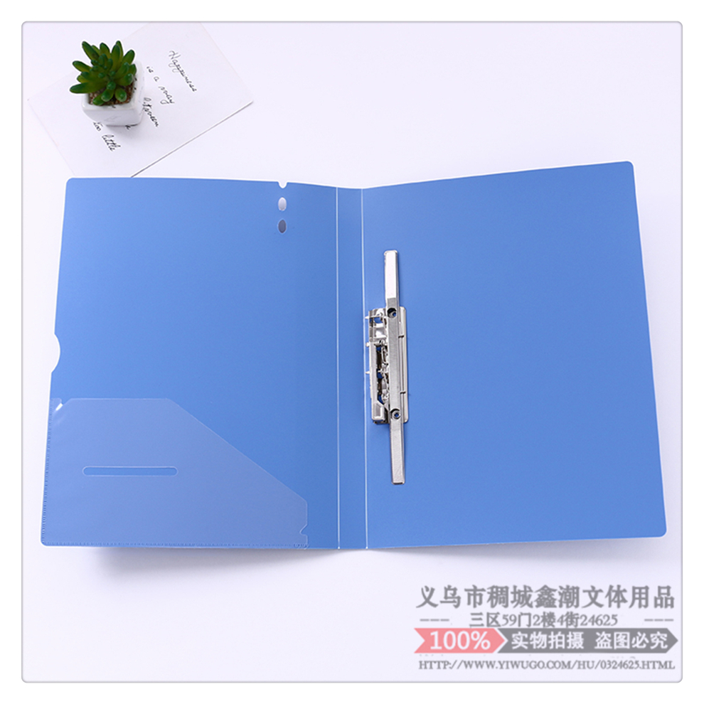A4 Folder Plate Holder Power Clip Folder Info Booklet Transparent Insert Paper Invoice Receiving Organize Folders
