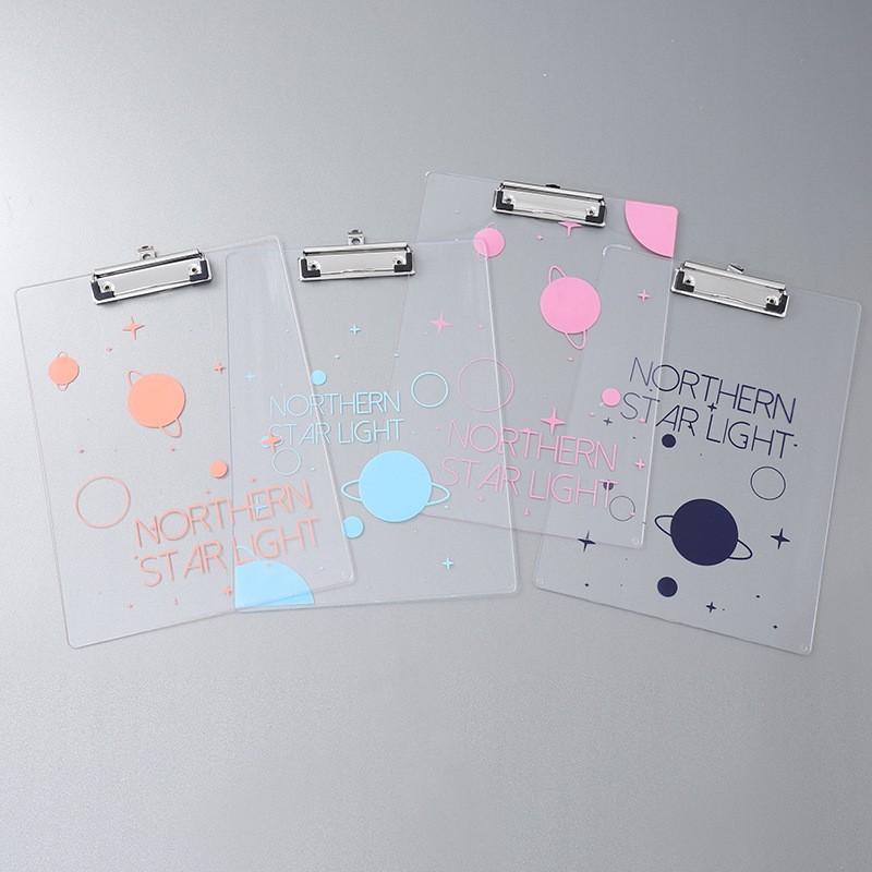 Transparent Bill Bill File Plate Holder A4 Paper Student Material Storage Plywood Acrylic Metal Writing Pad