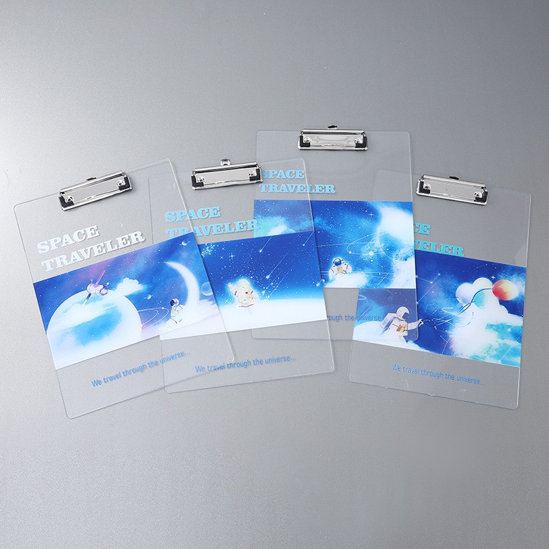 Transparent Bill Bill File Plate Holder A4 Paper Student Material Storage Plywood Acrylic Metal Writing Pad