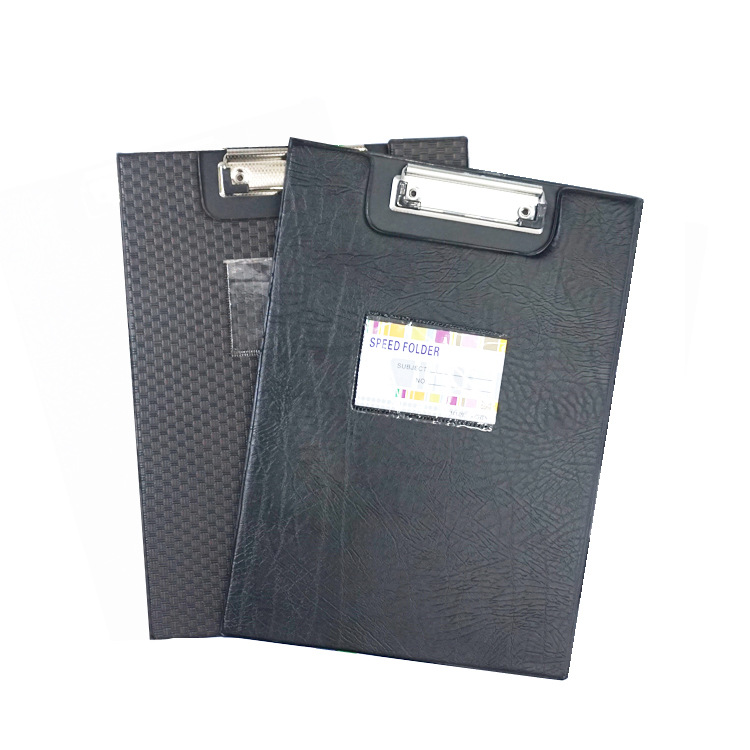 Factory Direct Sales A4 Double Folding Folder Leather Plate Holder Folder Test Paper Clip Writing Folder File Binder Storage Clip Factory Direct Sales A4 Double Folding Folder Leather Plate Holder Folder Test Paper Clip Writing Folder File Binder Storage Clip