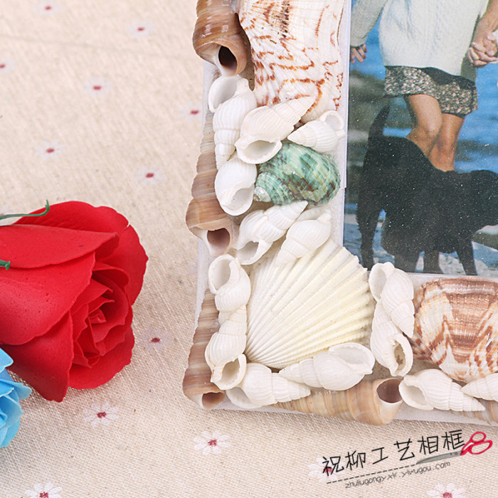 Mediterranean style sea shell photo frame unique home to the original hand Mediterranean style sea shell photo frame unique home to the original hand