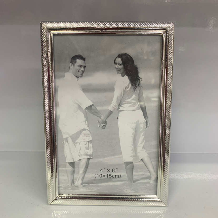 Grinding Pattern Iron Plating Silver Glass Creative Decoration Photo Home Decorative Gift Crafts Metal Photo Frame Grinding Pattern Iron Plating Silver Glass Creative Decoration Photo Home Decorative Gift Crafts Metal Photo Frame