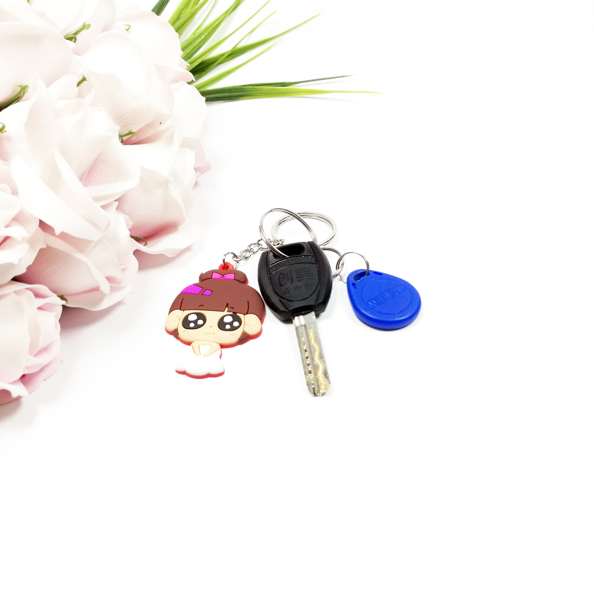 Exclusive for Cross-Border Korean PVC Flexible Glue Keychain Epoxy Cartoon Three-Dimensional Wedding Series Key Pendants Customization Exclusive for Cross-Border Korean PVC Flexible Glue Keychain Epoxy Cartoon Three-Dimensional Wedding Series Key Pendants Customization