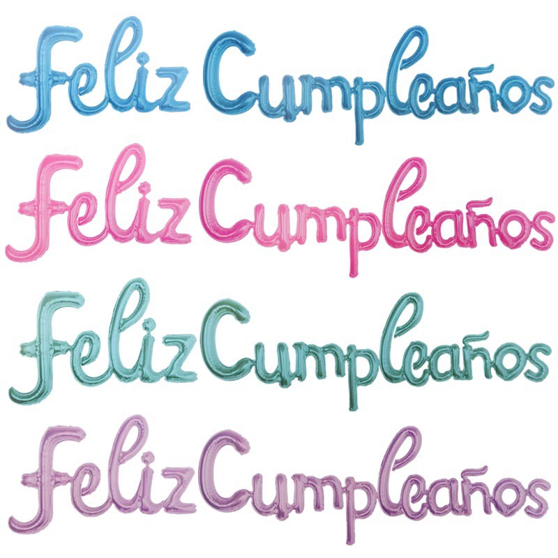 16-inch Spanish birthday letter balloon suit