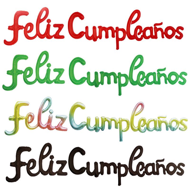 16-inch Spanish birthday letter balloon suit