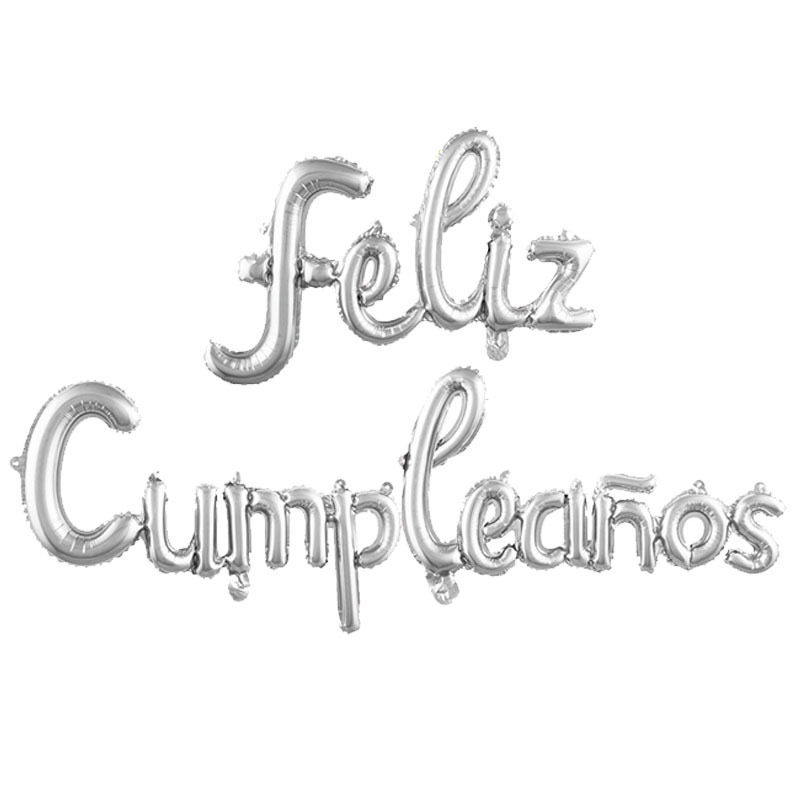 16-inch Spanish birthday letter balloon suit 16-inch Spanish birthday letter balloon suit