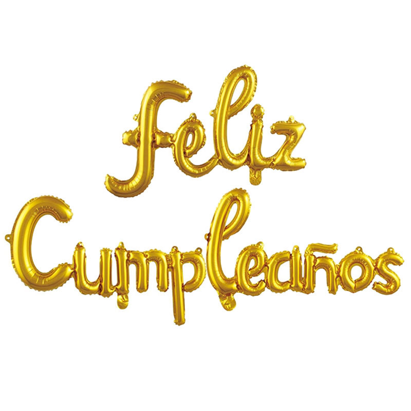 16-inch Spanish birthday letter balloon suit 16-inch Spanish birthday letter balloon suit