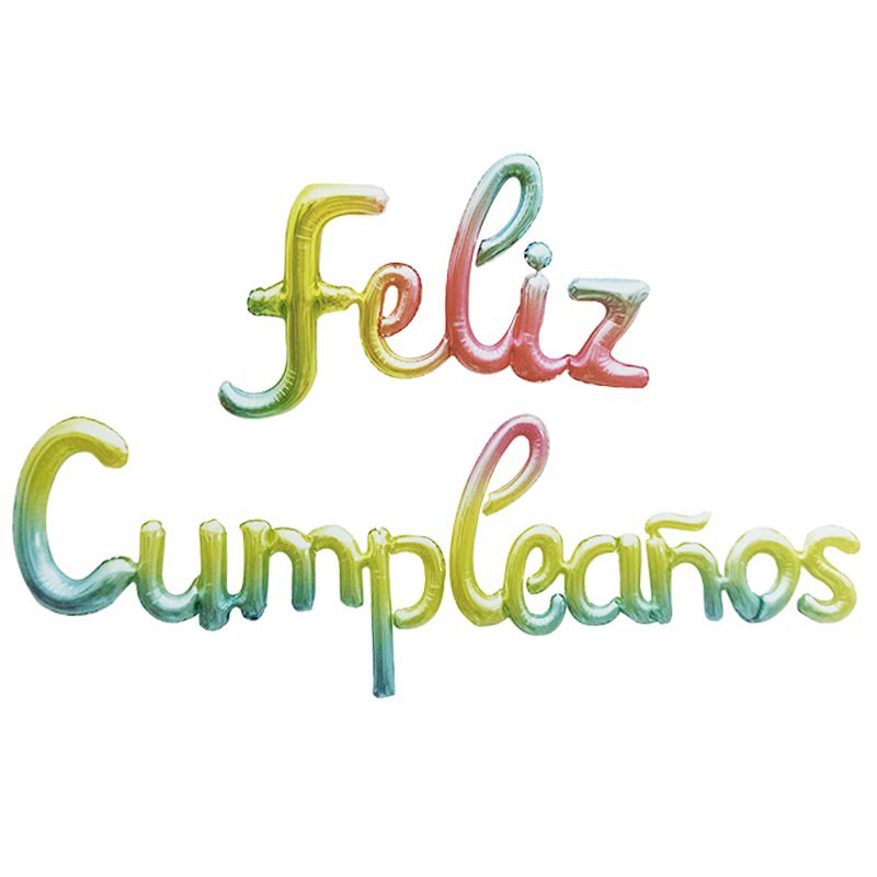 16-inch Spanish birthday letter balloon suit 16-inch Spanish birthday letter balloon suit