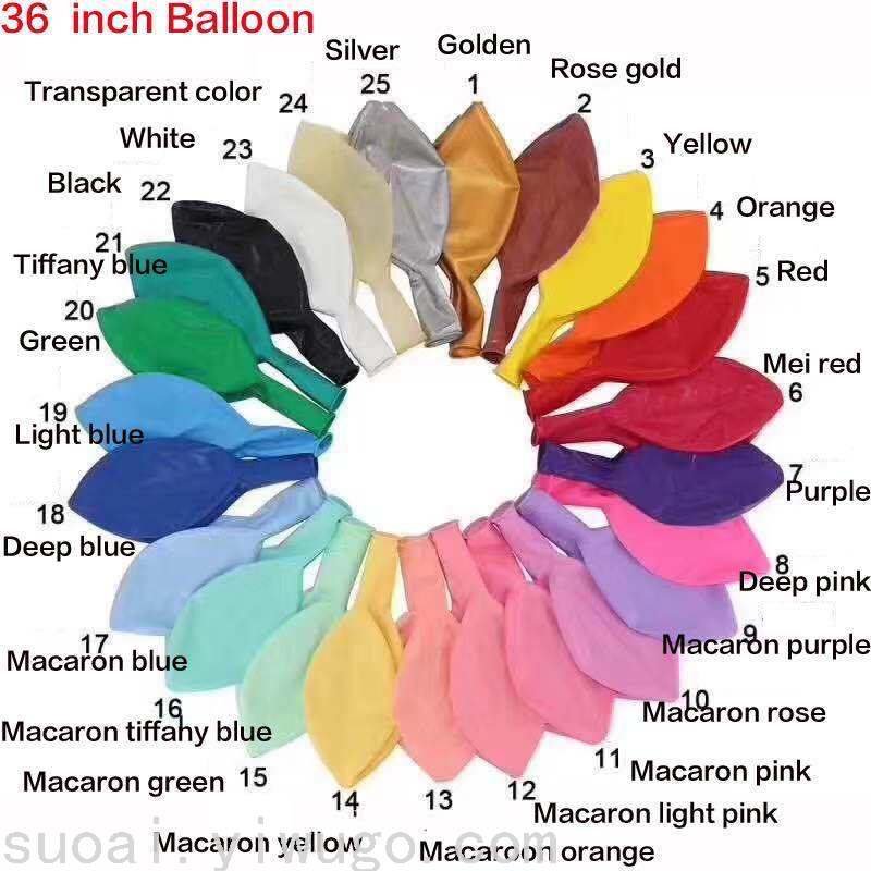36-Inch 25G Thickened Extra Large Perfect Circle Balloon KTV Violence Balloon Bar Party Decoration Balloon Wholesale