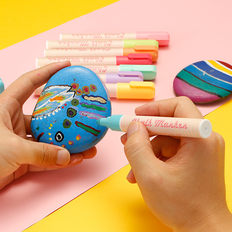 Somay Qimaron Color Liquid Chalk Easy to Write Easy to Wipe Water-Soluble Glass Metal Fluorescent Pen Balloon Graffiti Pen Somay Qimaron Color Liquid Chalk Easy to Write Easy to Wipe Water-Soluble Glass Metal Fluorescent Pen Balloon Graffiti Pen