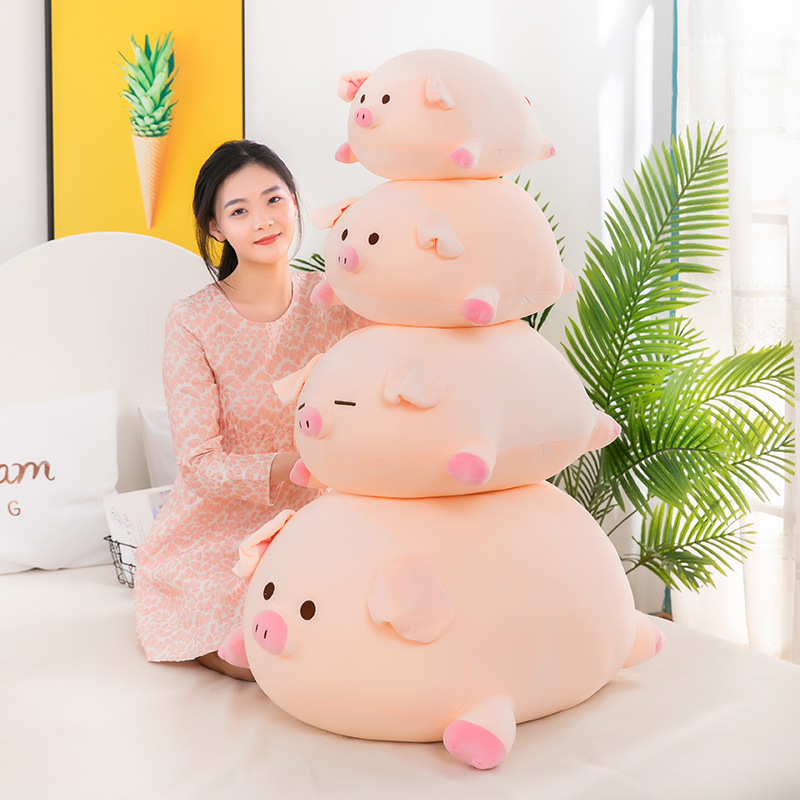 Plush Toy Pig Doll Doll Plush Toy Lying Pig Doll Christmas Pillow Balloon Pig Doll Ragdoll
