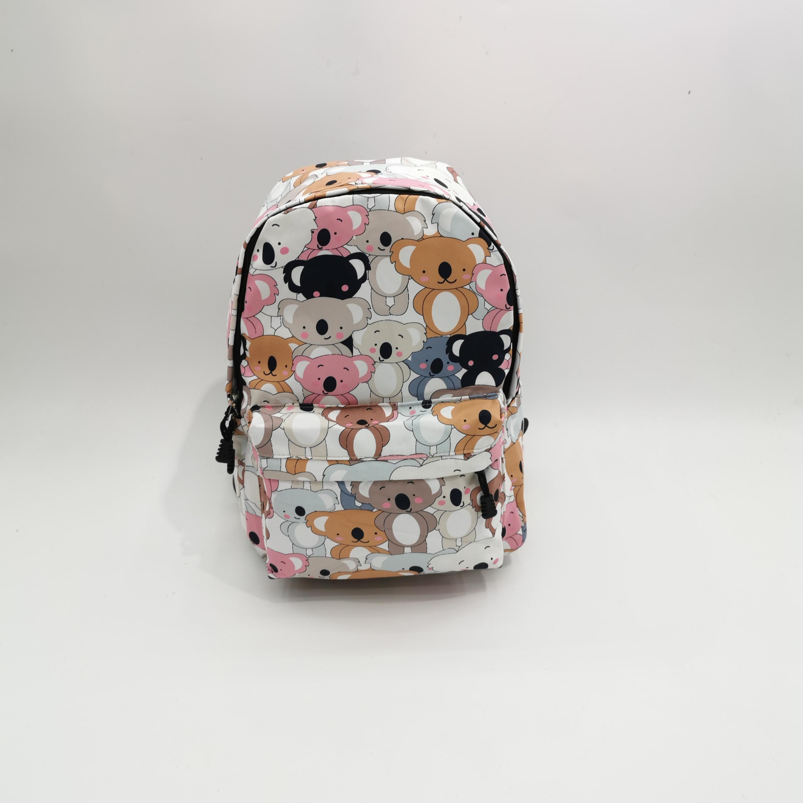 Personalized Cartoon Printed Backpack Cat Balloon Xiao Xiong Student Schoolbag Boys and Girls Travel Waterproof Rucksack