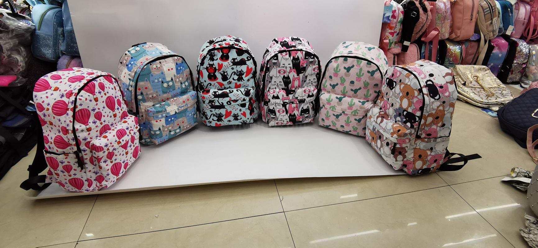 Personalized Cartoon Printed Backpack Cat Balloon Xiao Xiong Student Schoolbag Boys and Girls Travel Waterproof Rucksack Personalized Cartoon Printed Backpack Cat Balloon Xiao Xiong Student Schoolbag Boys and Girls Travel Waterproof Rucksack