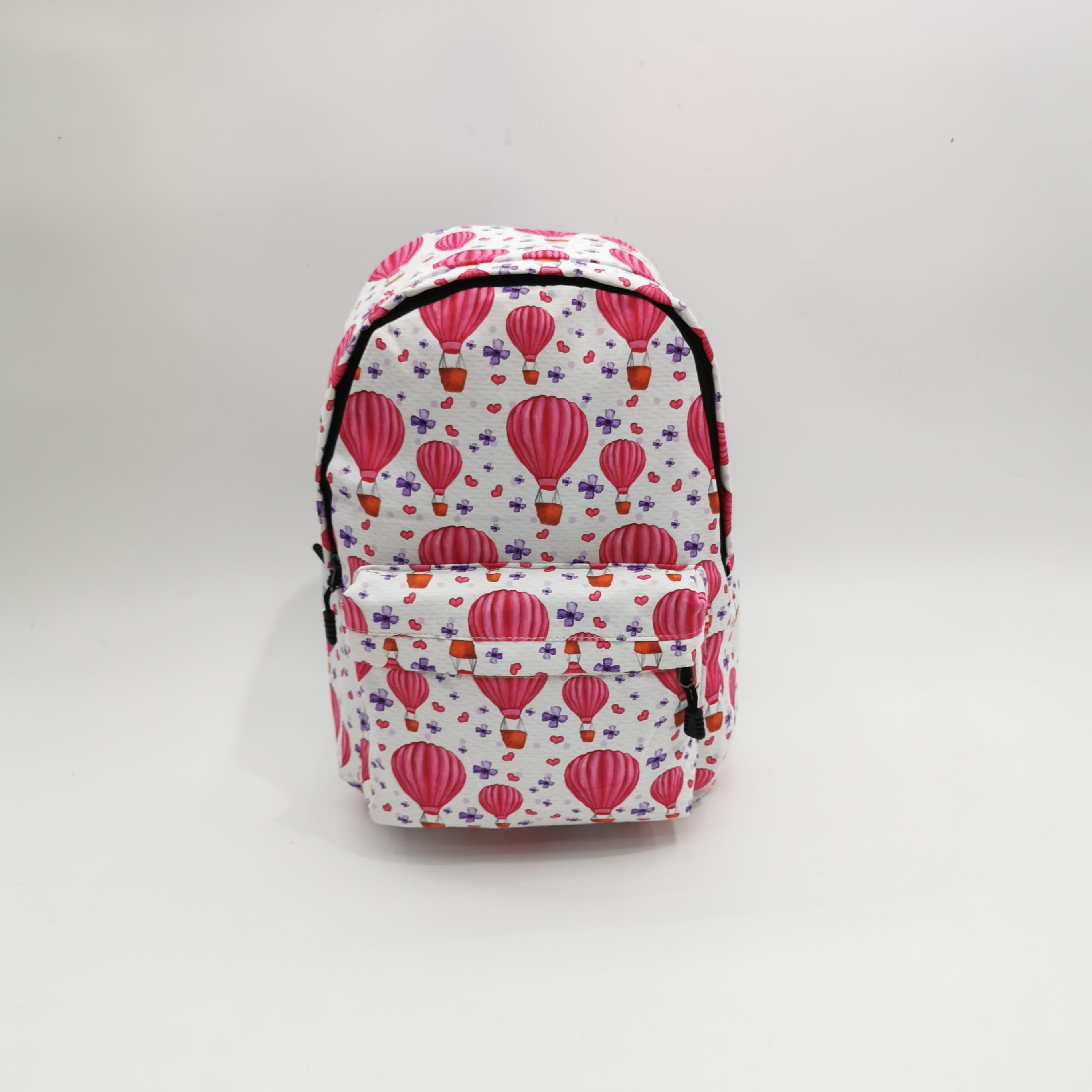 Personalized Cartoon Printed Backpack Cat Balloon Xiao Xiong Student Schoolbag Boys and Girls Travel Waterproof Rucksack