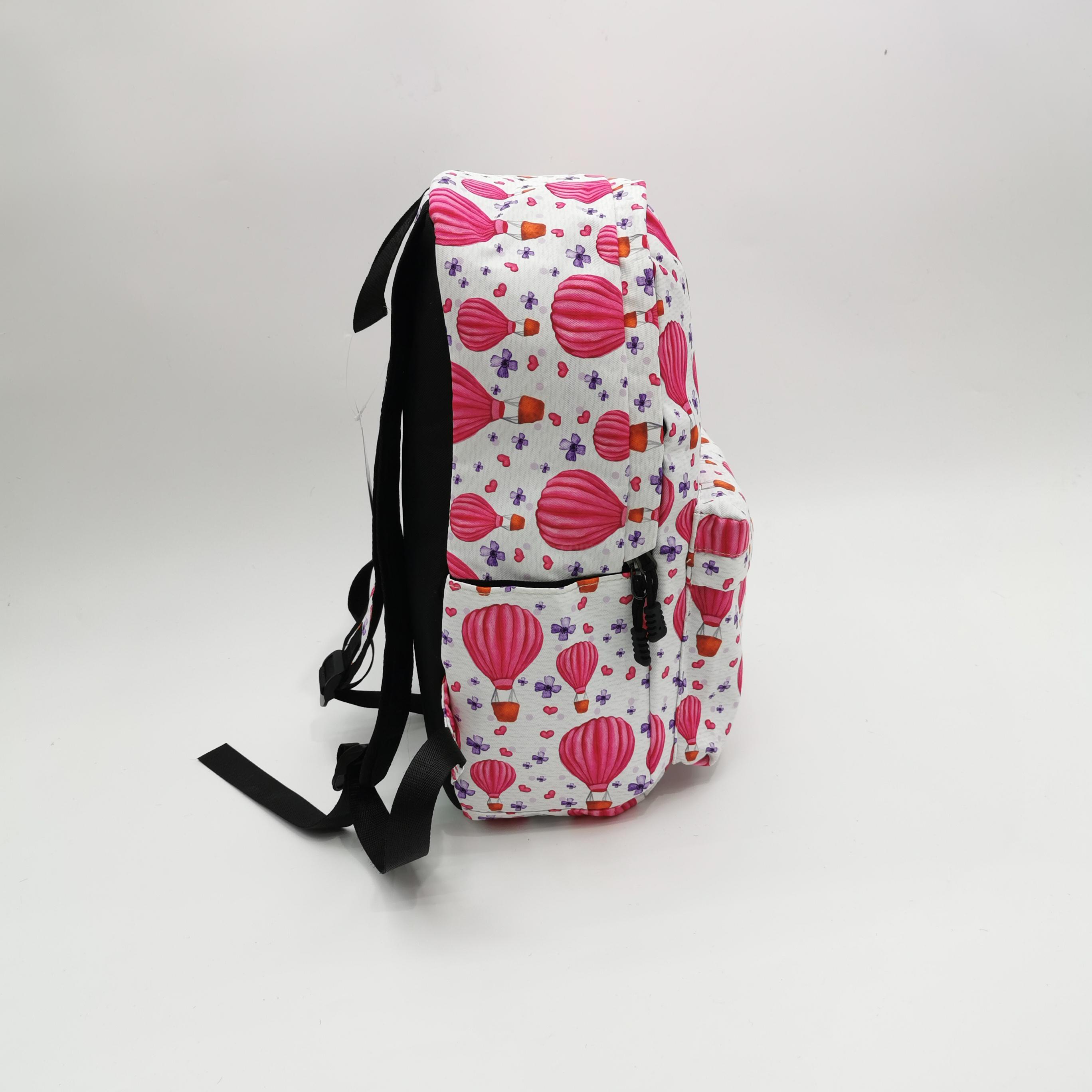 Personalized Cartoon Printed Backpack Cat Balloon Xiao Xiong Student Schoolbag Boys and Girls Travel Waterproof Rucksack