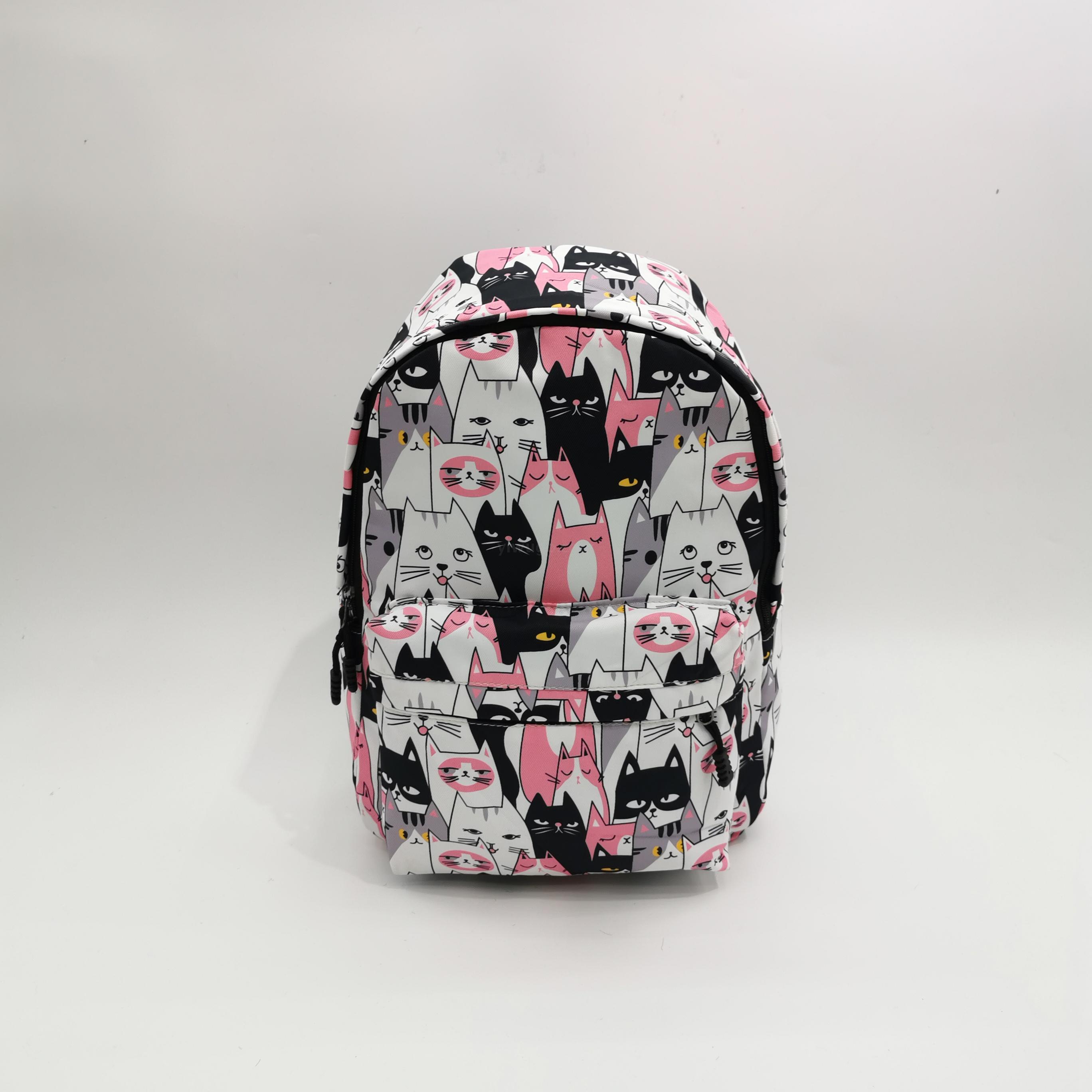 Personalized Cartoon Printed Backpack Cat Balloon Xiao Xiong Student Schoolbag Boys and Girls Travel Waterproof Rucksack Personalized Cartoon Printed Backpack Cat Balloon Xiao Xiong Student Schoolbag Boys and Girls Travel Waterproof Rucksack