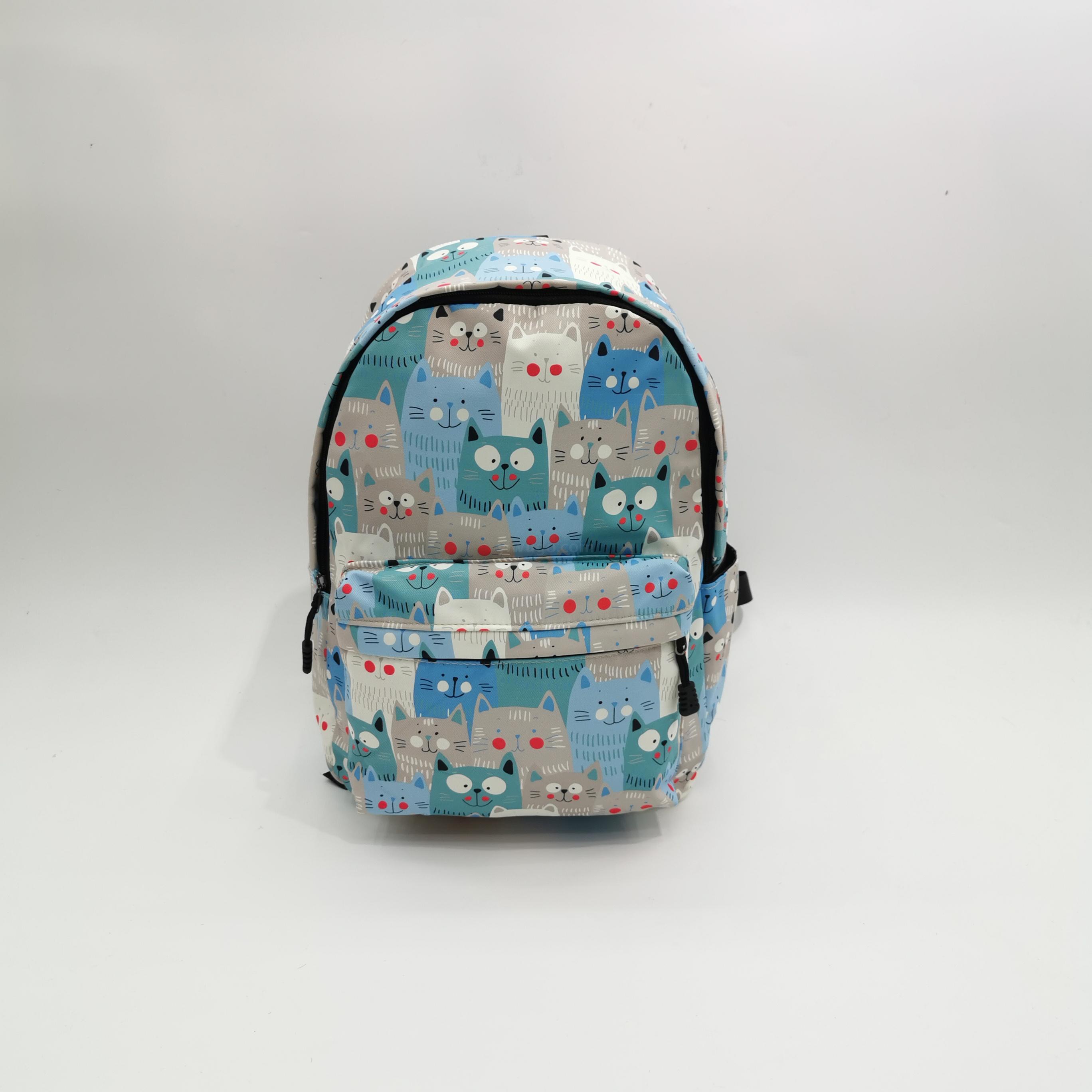 Personalized Cartoon Printed Backpack Cat Balloon Xiao Xiong Student Schoolbag Boys and Girls Travel Waterproof Rucksack Personalized Cartoon Printed Backpack Cat Balloon Xiao Xiong Student Schoolbag Boys and Girls Travel Waterproof Rucksack