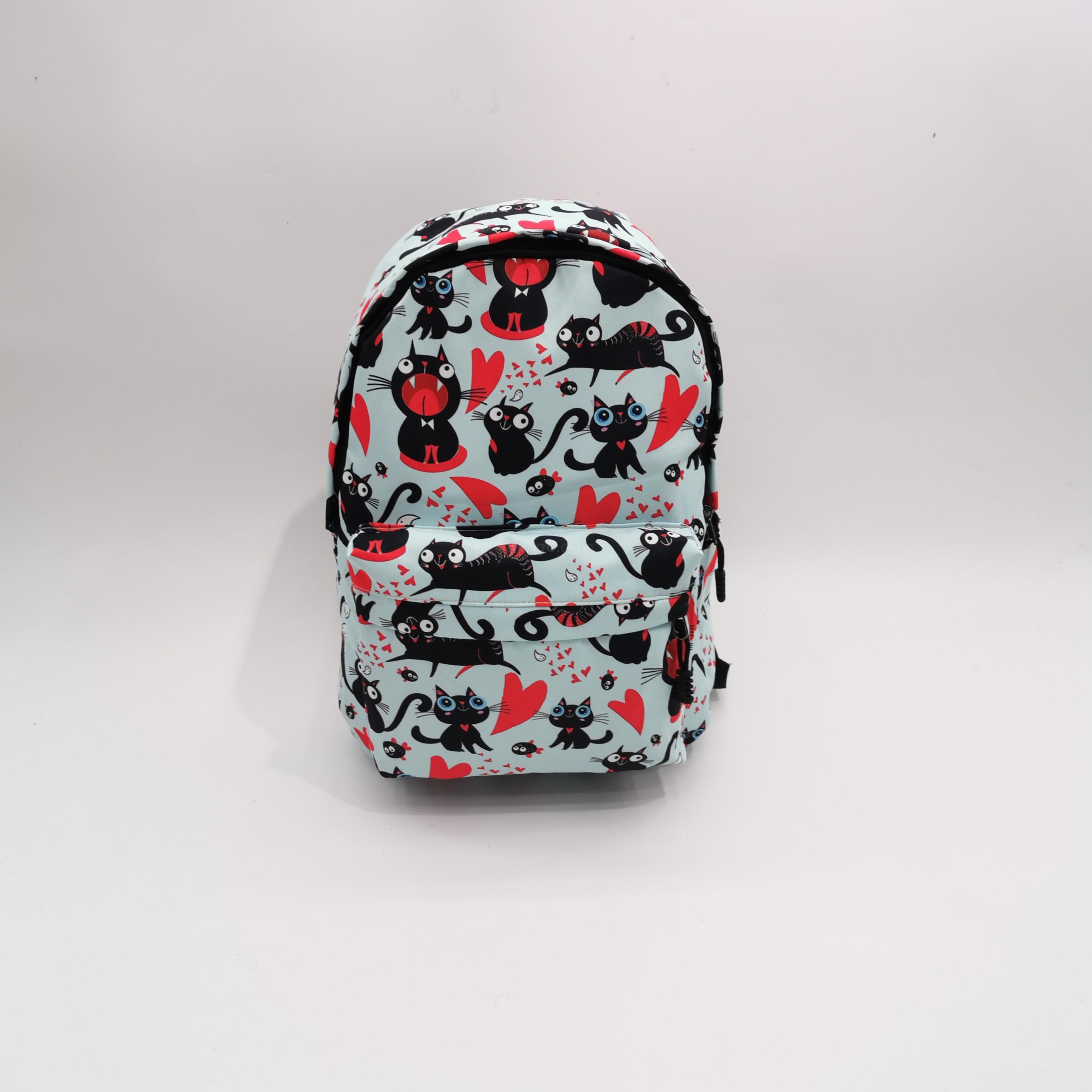 Personalized Cartoon Printed Backpack Cat Balloon Xiao Xiong Student Schoolbag Boys and Girls Travel Waterproof Rucksack Personalized Cartoon Printed Backpack Cat Balloon Xiao Xiong Student Schoolbag Boys and Girls Travel Waterproof Rucksack
