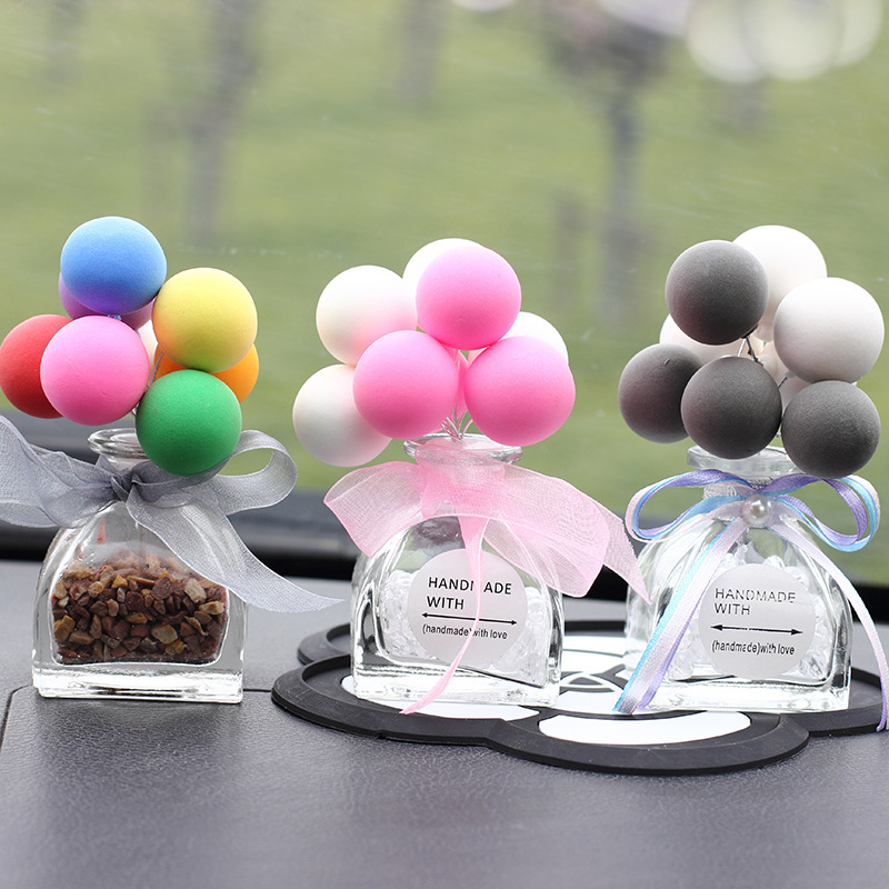 Confession Balloon Car Perfume Seating Decoration Cute Gift Color Glass Bottle Car Interior Decoration Decoration Whole