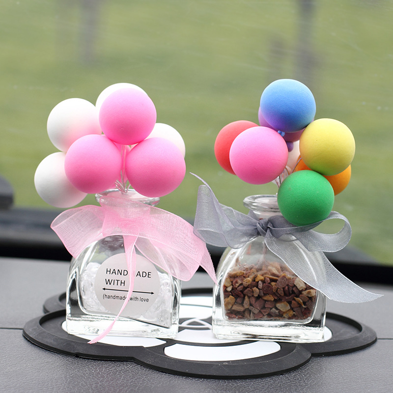 Confession Balloon Car Perfume Seating Decoration Cute Gift Color Glass Bottle Car Interior Decoration Decoration Whole