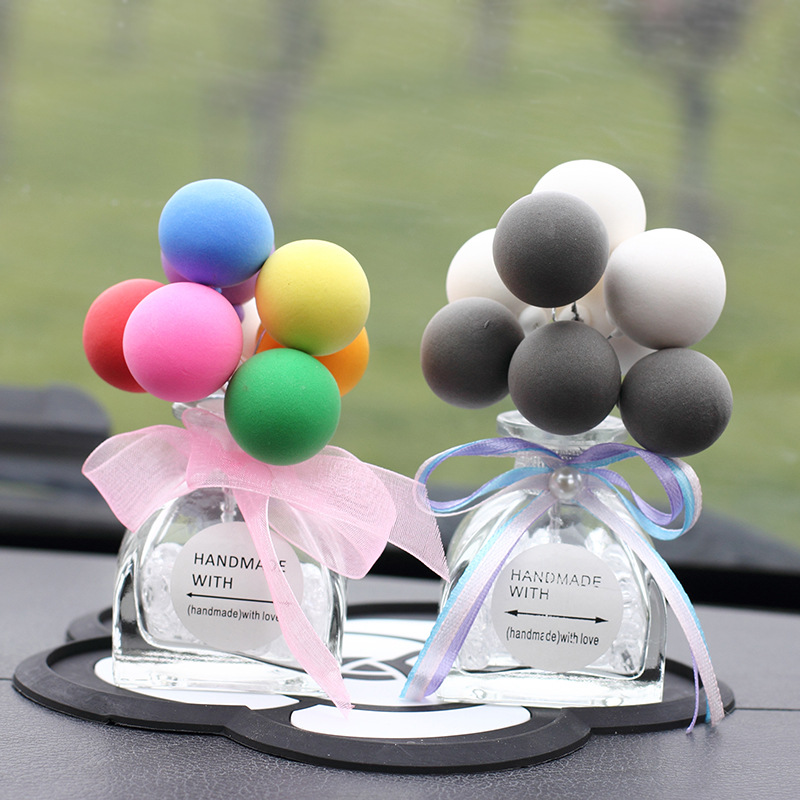 Confession Balloon Car Perfume Seating Decoration Cute Gift Color Glass Bottle Car Interior Decoration Decoration Whole