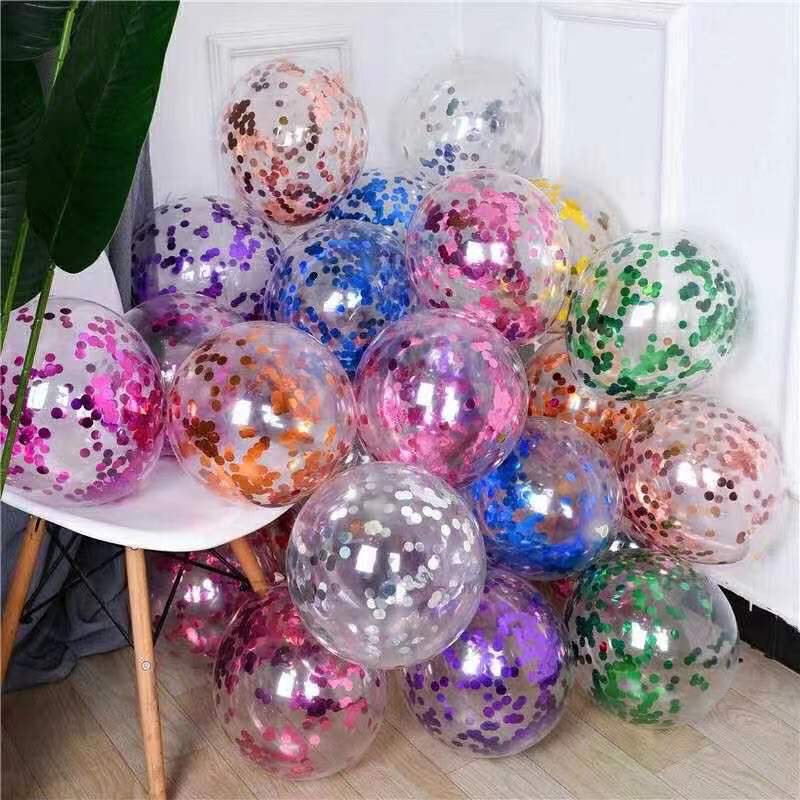 Balloon Whole Colorful Aluminum Foil Paper Scrap Sequined Balloon Wedding Celebration Decoration Sequined Foam Balloon