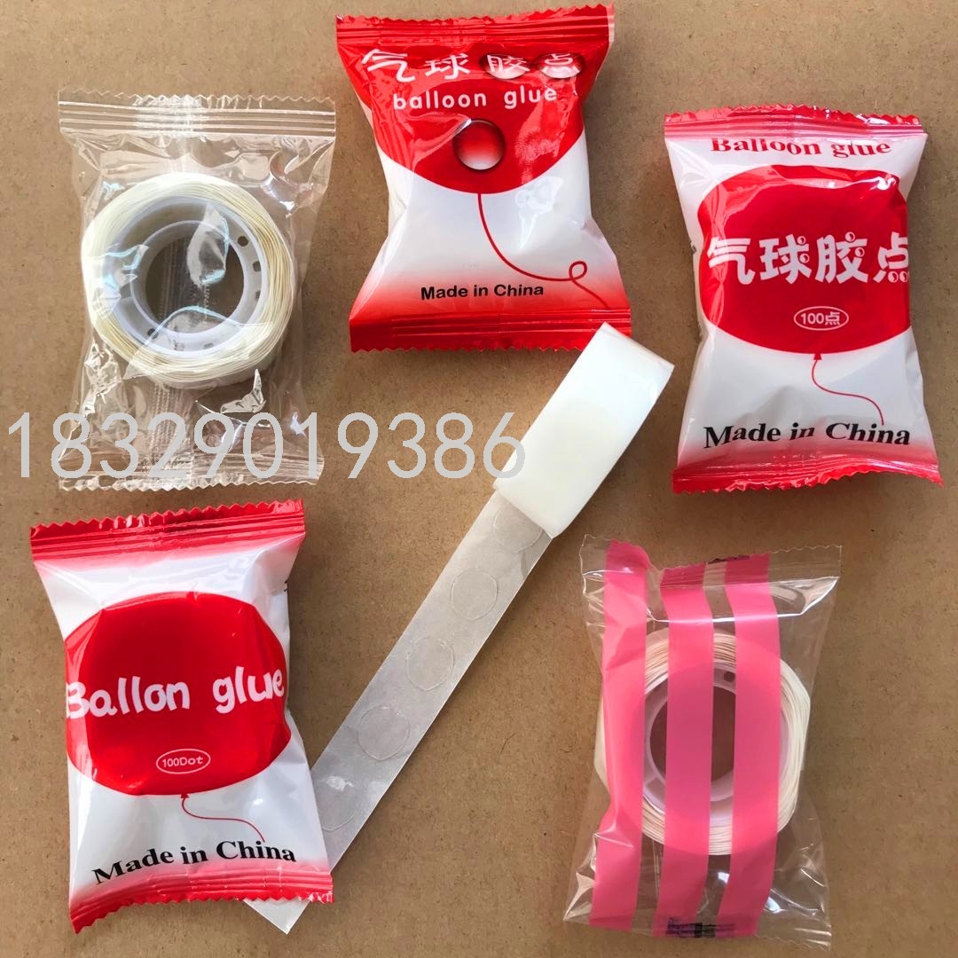 100dots/roll ballon glue dot Transparent Sticker Instantly Bond Decoration Glue Sticky Dot Balloon can clean