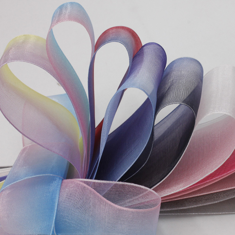 New Korean Style 2. 5cm Gilding Crack Organza Tape Chiffon Packaging Balloon Shoelace Printing Ribbon New Korean Style 2. 5cm Gilding Crack Organza Tape Chiffon Packaging Balloon Shoelace Printing Ribbon
