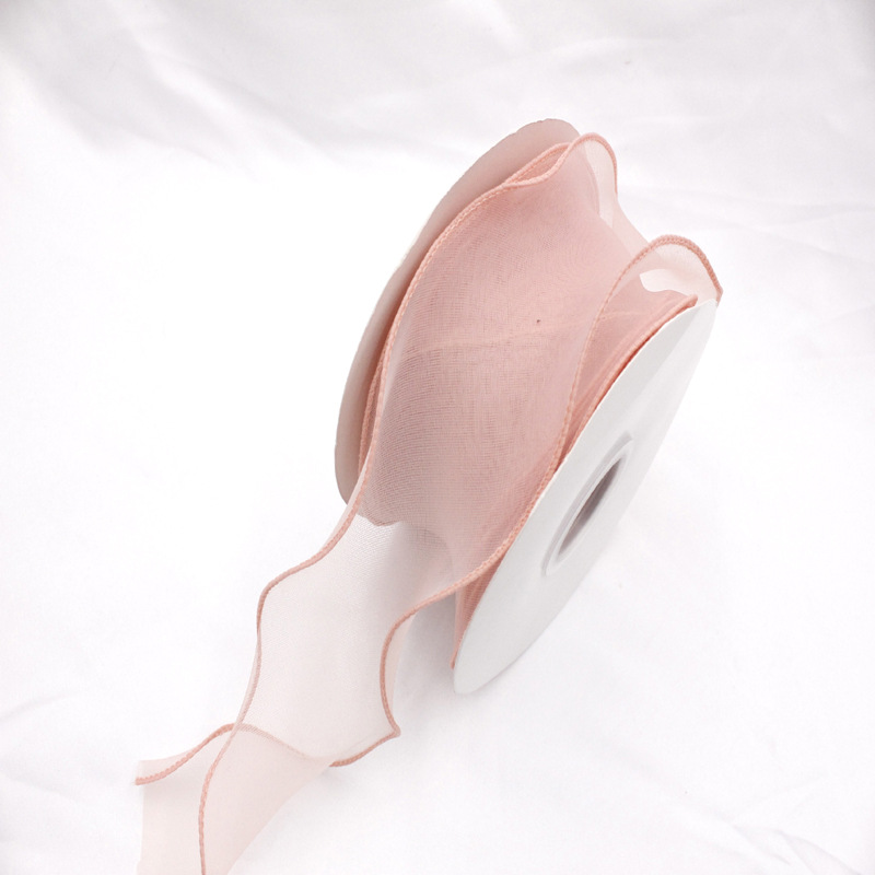 New Korean Style 2. 5cm Gilding Crack Organza Tape Chiffon Packaging Balloon Shoelace Printing Ribbon New Korean Style 2. 5cm Gilding Crack Organza Tape Chiffon Packaging Balloon Shoelace Printing Ribbon