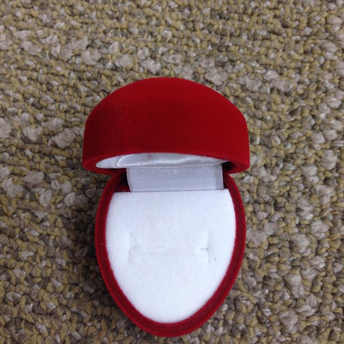 Zhi-Hua flocking in the box, jewelry ring box