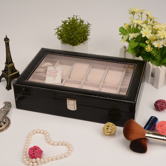 Guanyu new eight watches ring box all day window watch ring storage display box