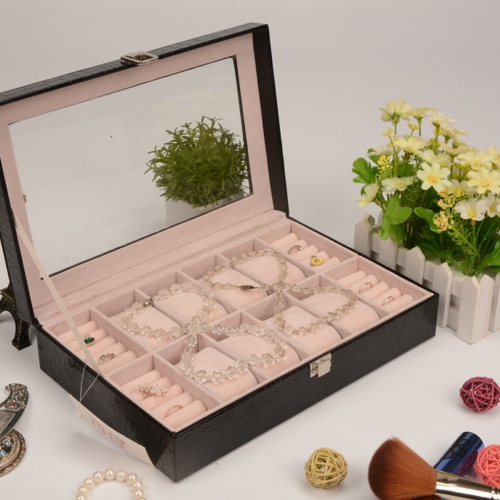 Guanyu new eight watches ring box all day window watch ring storage display box