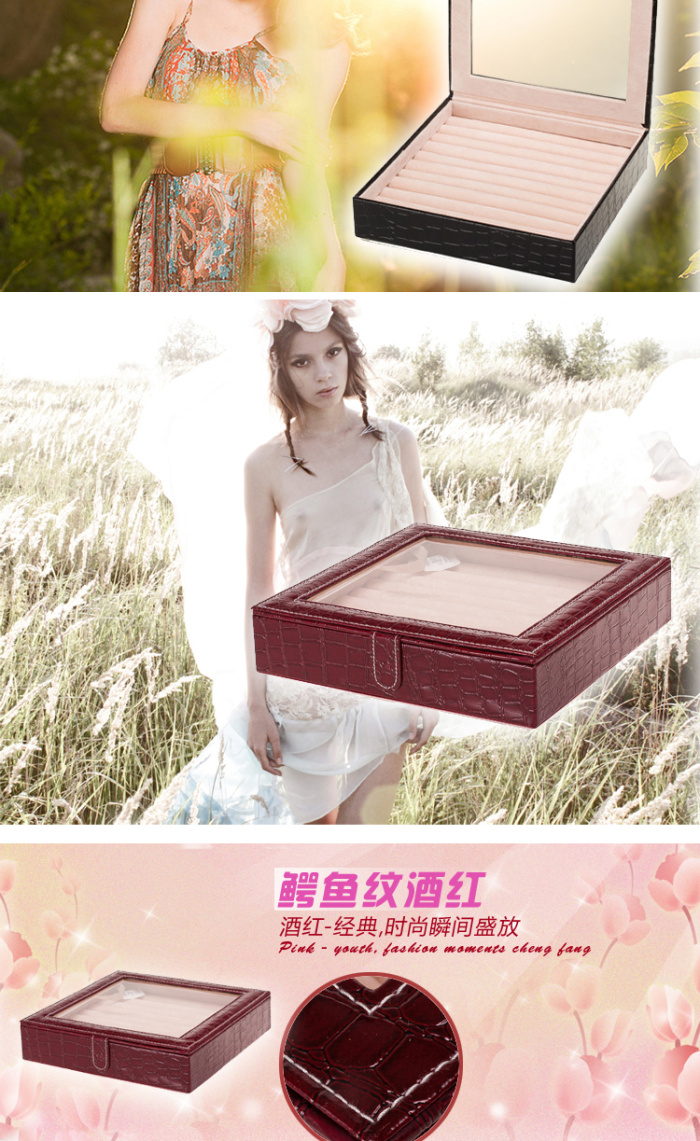 Technology-rich leather ring box jewelry boxes jewelry boxes Technology-rich leather ring box jewelry boxes jewelry boxes